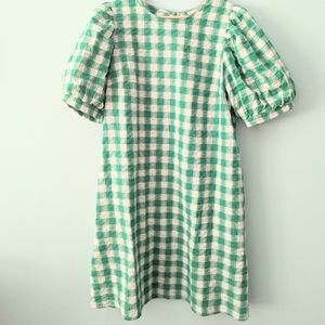 A New Day Puff Sleeve Gingham Dress Size Large